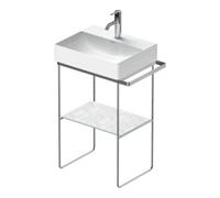 Duravit Duravit Console métallique DuraSquare 56,5x38 cm, sur pied, chrome Quantité:1