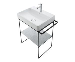Duravit Duravit Console métallique DuraSquare 56,5x45cm, au sol, noir mat Quantité:1