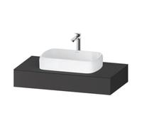 Duravit Duravit Console Qatego 100x55x17 cm, graphite mat, 1 découpe Quantité:1