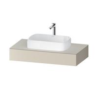 Duravit Collection One Console, 1000x550x170mm, avec découpe au centre, QA4801083830000, Couleur: taupe supermatt