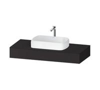 Duravit Duravit Console Qatego 120x55x17 cm, graphite mat, 1 découpe Quantité:1