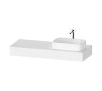 Duravit Duravit Console Qatego 140x55x17 cm, blanc mat, 1 découpe, lavabo droit Quantité:1