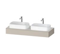 Duravit Duravit Console Qatego 140x55x17 cm, T m, 2 A., lavabo double face Quantité:1