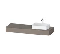 Duravit Duravit Console Qatego 160x55x17 cm, blanc mat, 1 découpe, lavabo droit Quantité:1