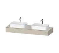 Duravit Duravit Console Qatego 160x55x17 cm, T m, 2 A., lavabo double face Quantité:1