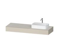 Duravit Duravit Console Qatego 160x55x17 cm, T mat, 1 découpe, lavabo droit Quantité:1