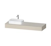 Duravit Duravit Console Qatego 160x55x17 cm, T mat, 1 découpe, lavabo gauche Quantité:1