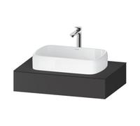 Duravit Duravit Console Qatego 80x55x17 cm, graphite mat, 1 découpe Quantité:1