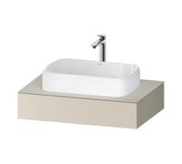 Duravit Duravit Console Qatego 80x55x17 cm, taupe supermat, 1 découpe Quantité:1