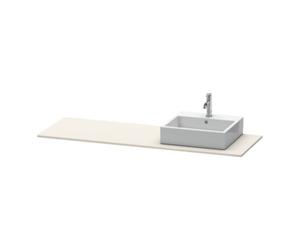 Duravit Duravit Console XSquare 160x55x1,6 cm, avec 1 robinet, bec droit, taupe mat Quantité:1