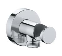 Duravit Coude de raccordement mural Universal, support douche & douchette, rosace ronde chromé