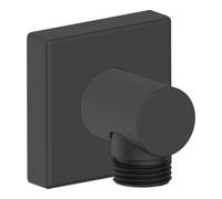 Duravit Duravit Coude mural DN 15, sans douchette, rosace carrée, noir mat Quantité:1