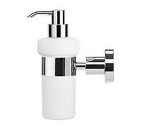 Duravit Duravit D-Code Distributeur de savon chrome, 6,9x14,5 cm, verre blanc mat Quantité:1