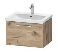 Duravit Duravit D-Code Meuble sous lavabo 63,4x40x46 cm, 1 porte, marbre œuf, gris chromé Quantité:1