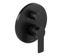 Duravit Duravit D-Code Mitigeur monocommande encastré pour baignoire, céramique, 22,5 l, noir mat Quantité:1