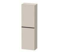 Duravit Duravit D-Neo Demi-colonne 40x24 cm, 1 porte, 4 étagères, à gauche, noir/taupe mat Quantité:1