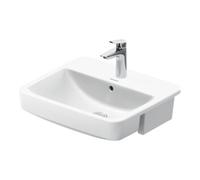 Duravit Duravit Demi-lavabo encastré No. 1 55x46 cm, EB v ob, m HL, ÜL, HLB, blanc Quantité:1
