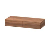 Duravit DuraStyle étagère tiroir DS827007979 100 x 44 cm, 2 tiroirs, noyer naturel, avec support console