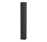 Duravit Étagère verticale L-Cube LC120604949 – 5 compartiments, 180×180×1400 mm, décor graphite mat