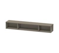 Duravit ETAGÈRE L-Cube, largeur 800mm, profondeur 140mm, horizontale, 3 compartiments, LC120008989, Couleur: Laque haute brillance Gris Flanelle