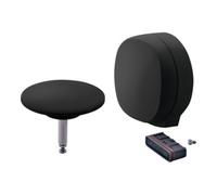 Duravit Duravit Ensemble d’équipement pour évacuation Quadroval, avec arrivée, noir Quantité:1