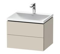 Duravit Duravit Ensemble de meubles L-Cube 60x48x48 cm, avec robinet, taupe mat, 2 tiroirs Quantité:1