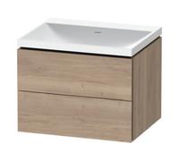 Duravit Duravit Ensemble de meubles L-Cube 60x48x48 cm, sans robinet, blanc œuf, 2 tiroirs Quantité:1