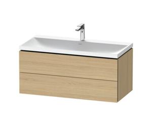 Duravit Duravit Ensemble meuble L-Cube 100x48x48 cm, avec robinetterie, chêne naturel, 2 tiroirs Quantité:1