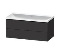 Duravit Duravit Ensemble meuble L-Cube 100x48x48cm, o HL, graphite mat, 2 tiroirs Quantité:1