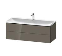 Duravit Duravit Ensemble meuble L-Cube 120x48x48 cm, m HL, gris brillant, 2 tiroirs Quantité:1
