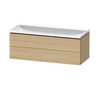 Duravit Duravit Ensemble meuble L-Cube 120x48x48 cm, sans robinet, chêne naturel, 2 tiroirs Quantité:1