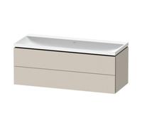 Duravit Duravit Ensemble meuble L-Cube 120x48x48 cm, sans robinet, taupe mat, 2 tiroirs Quantité:1