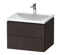 Duravit Duravit Ensemble meuble L-Cube 60x48x48 cm, avec HL, chêne foncé, 2 tiroirs Quantité:1