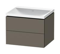 Duravit Duravit Ensemble meuble L-Cube 60x48x48 cm, o HL, gris s-mat, 2 tiroirs Quantité:1