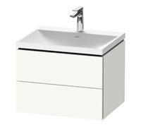 Duravit Duravit Ensemble meuble L-Cube 60x48x48cm, avec robinet, blanc mat, 2 tiroirs Quantité:1