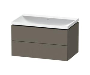 Duravit Duravit Ensemble meuble L-Cube 80x48x48 cm, chêne clair, finition gris mat, 2 tiroirs Quantité:1