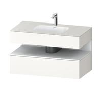 Duravit Duravit Ensemble meuble lavabo encastré Qatego 100x55x60 cm, blanc mat, Kon-WTU, niche Quantité:1