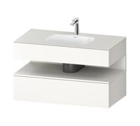 Duravit Duravit Ensemble meuble lavabo encastré Qatego 100x55x60cm, blanc mat, sous-lavabo console, niche Quantité:1