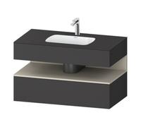 Duravit Duravit Ensemble meuble lavabo encastré Qatego 100x55x60cm, T avec grille, console sous lavabo Quantité:1