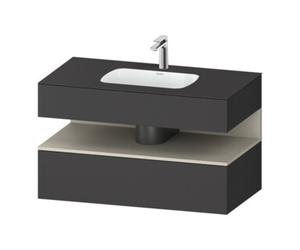 Duravit Duravit Ensemble meuble lavabo encastré Qatego 100x55x60cm, T avec grille, console sous lavabo Quantité:1