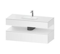 Duravit Duravit Ensemble meuble lavabo encastré Qatego 120x55x60 cm, blanc mat, sous-lavabo console, niche Quantité:1