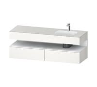 Duravit Duravit Ensemble meuble lavabo encastré Qatego 160x50x60 cm, Kon-WTU, B, B r, blanc mat/bois mat Quantité:1
