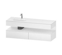 Duravit Duravit Ensemble meuble lavabo encastré Qatego 160x50x60 cm, Kon-WTU, B, lavabo gauche, blanc mat Quantité:1