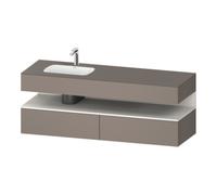 Duravit Duravit Ensemble meuble lavabo encastré Qatego 160x50x60 cm, Kon-WTU, blanc, bois mat Quantité:1