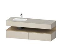 Duravit Duravit Ensemble meuble lavabo encastré Qatego 160x50x60 cm, Kon-WTU, blanc, E na/tau mat Quantité:1