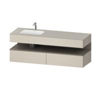 Duravit Duravit Ensemble meuble lavabo encastré Qatego 160x50x60 cm, Kon-WTU, blanc mat/taupe mat Quantité:1