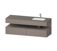 Duravit Duravit Ensemble meuble lavabo encastré Qatego 160x50x60cm, Kon-WTU, vasque droite, base mate Quantité:1