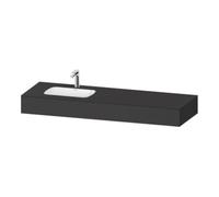 Duravit Duravit Ensemble meuble lavabo encastré Qatego 160x55x17 cm, avec K, 1 AS, avec Ü, B l, gris ma Quantité:1