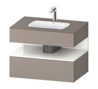 Duravit Duravit Ensemble meuble lavabo encastré Qatego 80x55x60 cm, blanc hg/b ma, console sous-lavabo Quantité:1