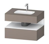 Duravit Duravit Ensemble meuble lavabo encastré Qatego 80x55x60 cm, blanc mat, meuble console Quantité:1